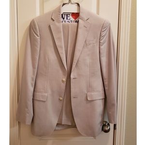 JF J. Ferrar Bone Slim Fit Suit Jacket